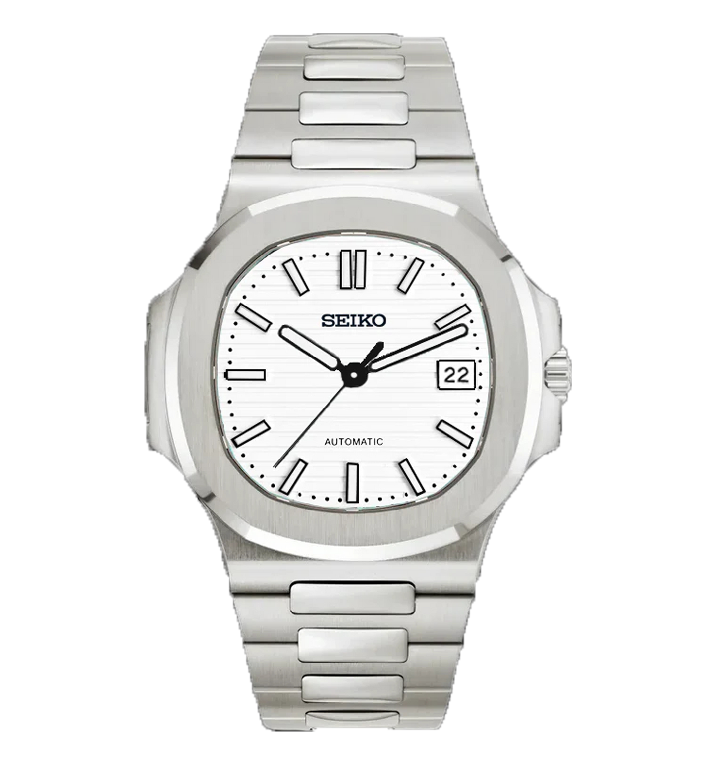 Seiko Glacier Steel – White Dial