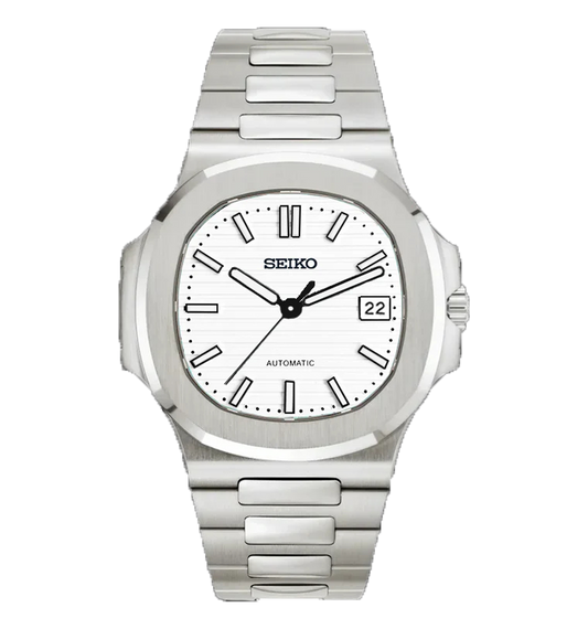 Seiko Glacier Steel – White Dial